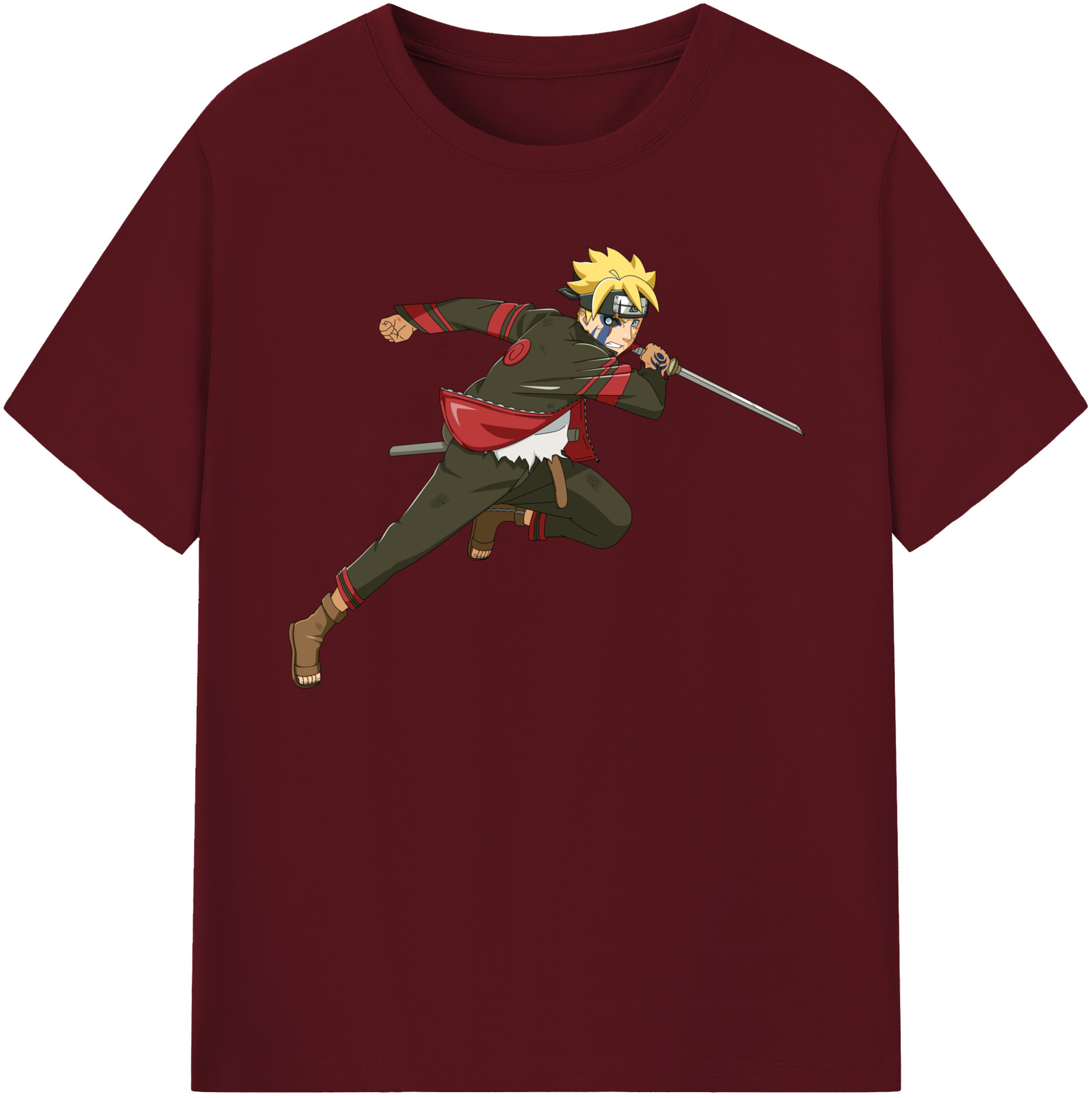 （画像用） NARUTO -ナルト- うずまき ボルト Uzumaki Boruto 綿100％半袖Tシャツ（フロントプリント）